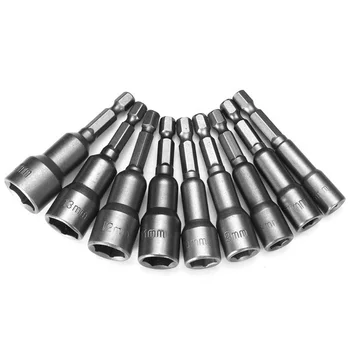 Ryobi Milwaukee Rushed Drill Chuck Dremel Accessories 3 Sets/lot _ 9pcs 6-14mm Cr-v Hex Magnetic Power Socket Nut Setters
Ryobi Milwaukee Rushed Drill Chuck Dremel Accessories 3 Sets/lot _ 9pcs 6-14mm Cr-v Hex Magnetic Power Socket Nut Setters