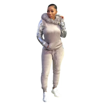 Elegant Sequined Patchwork Women Set Casual Long Sleeve O Neck Cap With Feathers And Pants Tracksuit Suit Female Sport Set Women
Elegant Sequined Patchwork Women Set Casual Long Sleeve O Neck Cap With Feathers And Pants Tracksuit Suit Female Sport Set Women