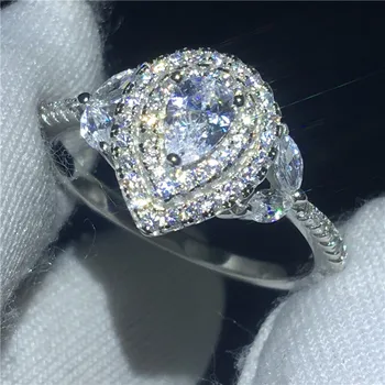 Vecalon Flower Shape Promise Ring 100% Real 925 sterling silver 5A Zircon Cz Engagement Wedding Band rings for women Jewelry
Vecalon Flower Shape Promise Ring 100% Real 925 sterling silver 5A Zircon Cz Engagement Wedding Band rings for women Jewelry
