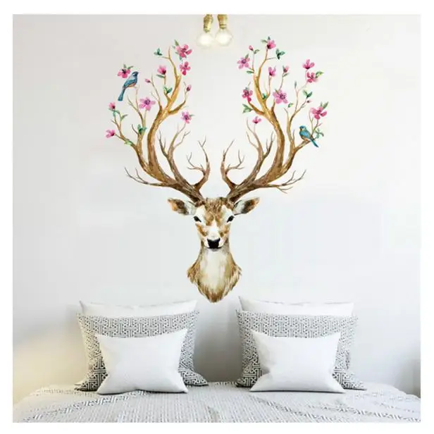 3D plum flower deer wall stickers DIY decoration PVC removable waterproof hgih quality on hot selling new designed fashional
3D plum flower deer wall stickers DIY decoration PVC removable waterproof hgih quality on hot selling new designed fashional
