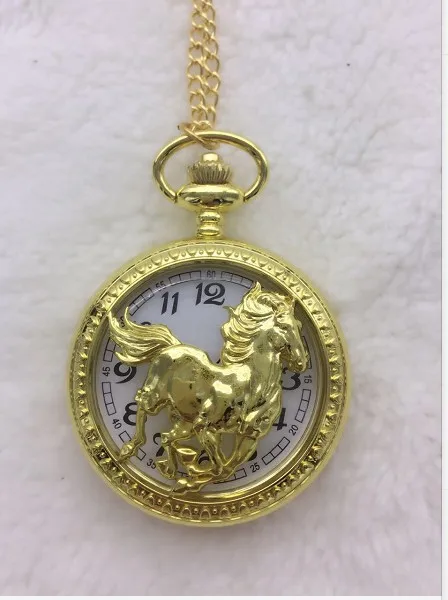 Chinese Style Running Golden Horse Case Cool Retro Men Pendant Gift Women Necklace reloj de bolsillo 20pcs/lot
Chinese Style Running Golden Horse Case Cool Retro Men Pendant Gift Women Necklace reloj de bolsillo 20pcs/lot