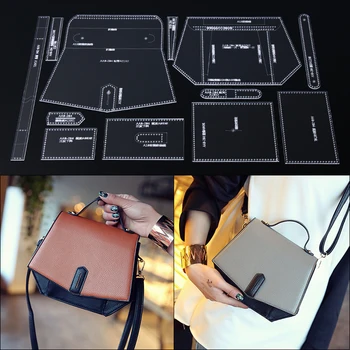 1set Acrylic Template Pattern Shoulder Bag Soft Leather Craft Pattern DIY Simple Style Bag Stencil Sewing Pattern 22*17*8cm
1set Acrylic Template Pattern Shoulder Bag Soft Leather Craft Pattern DIY Simple Style Bag Stencil Sewing Pattern 22*17*8cm
