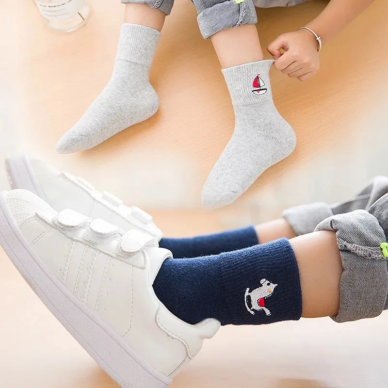 Спортивные носки белого цвета для мальчиков и девочек детские баскетбольные из