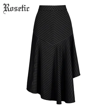 Rosetic Gothic Asymmetric Skirt Black Women Autumn Striped Falbala Knitted Fashion Slim Lady Office Street Harajuku Goth Skirts
Rosetic Gothic Asymmetric Skirt Black Women Autumn Striped Falbala Knitted Fashion Slim Lady Office Street Harajuku Goth Skirts