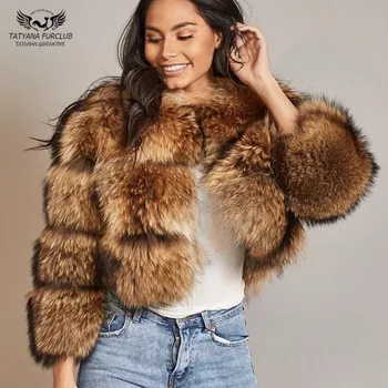 Tatyana Furclub 2018 New Real Fur Coat Winter Jackets Women Short Tops Natural Raccoon Fur Coats Fashion High Street Fur Jacket
Tatyana Furclub 2018 New Real Fur Coat Winter Jackets Women Short Tops Natural Raccoon Fur Coats Fashion High Street Fur Jacket