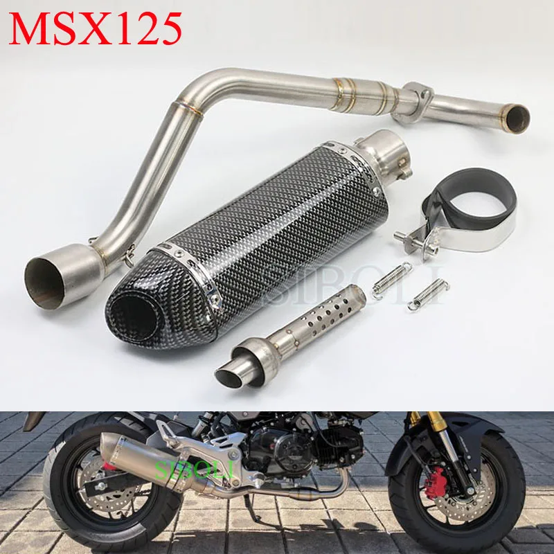 MSX 125 Motorcycle Exhaust Muffler Full System With Moveable DB Killer Connect Pipe FOR HONDA MSX125 2012-2015 AK042
MSX 125 Motorcycle Exhaust Muffler Full System With Moveable DB Killer Connect Pipe FOR HONDA MSX125 2012-2015 AK042