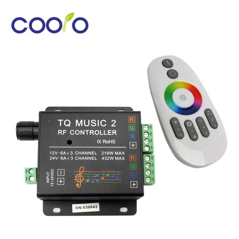 DC12 24V 18a RGB музыка Управление Лер РФ дистанционного умный чувствительность Соник