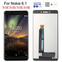 Ensemble écran tactile LCD IPS de remplacement, 6.1 pouces, pour Nokia 2018 5.5 TA-1045 TA-1054 TA-1050 TA-1068, Original=