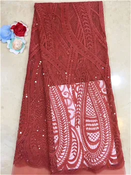 (5yards/lot ) 2019 New High quality emerald RED African tulle lace French net lace fabric with Sequins for party dress(FJ194
(5yards/lot ) 2019 New High quality emerald RED African tulle lace French net lace fabric with Sequins for party dress(FJ194