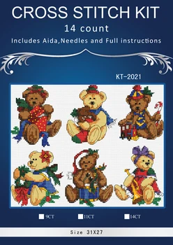 KT2021 Bear family chinese Stitch,DIY 14CT similar DMC Cross Stitch,Sets For Embroidery Kits Counted Cross-Stitching
KT2021 Bear family chinese Stitch,DIY 14CT similar DMC Cross Stitch,Sets For Embroidery Kits Counted Cross-Stitching