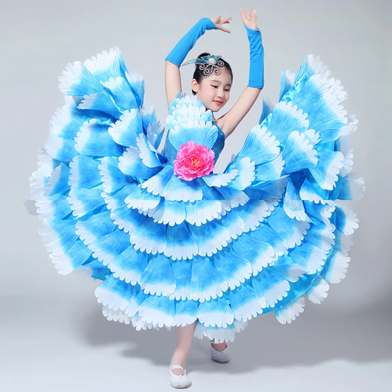 2019 Kids Spanish Dancer Costumes Flamenco Dancing Dresses Girl Elegant Performance Clothes Flamengo Ballroom Dance Dress DN3035
2019 Kids Spanish Dancer Costumes Flamenco Dancing Dresses Girl Elegant Performance Clothes Flamengo Ballroom Dance Dress DN3035