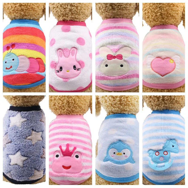 Winter Comfortable Flannel Dog Clothes for Small Dogs Cats Embroidery Pet Puppy Vest Cute Cartoon T Shirt Clothing XS S M L XL
Winter Comfortable Flannel Dog Clothes for Small Dogs Cats Embroidery Pet Puppy Vest Cute Cartoon T Shirt Clothing XS S M L XL