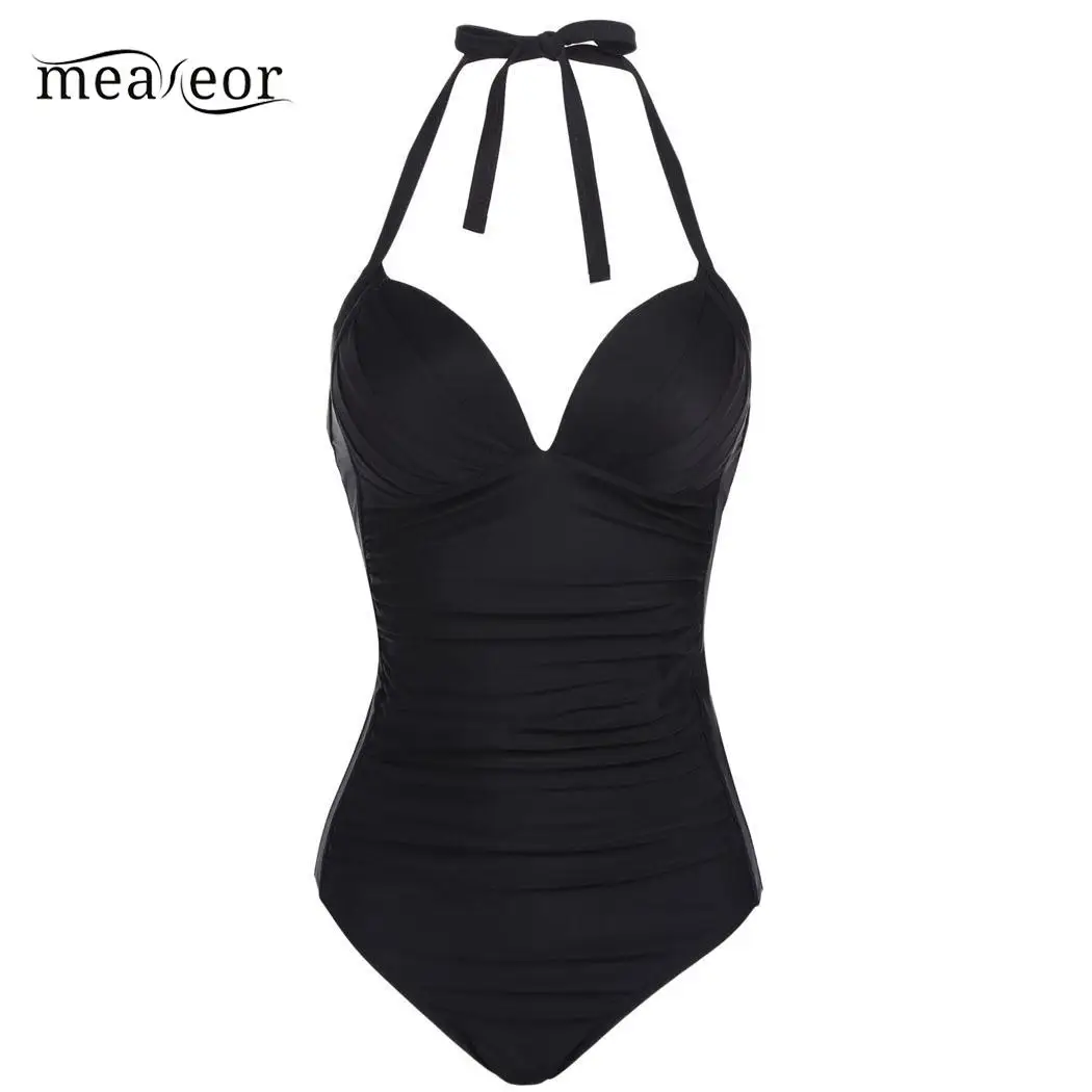 Women Vintage Style One Piece Swimsuit Halter Padded Bathing Suit Swimwear Women
Women Vintage Style One Piece Swimsuit Halter Padded Bathing Suit Swimwear Women