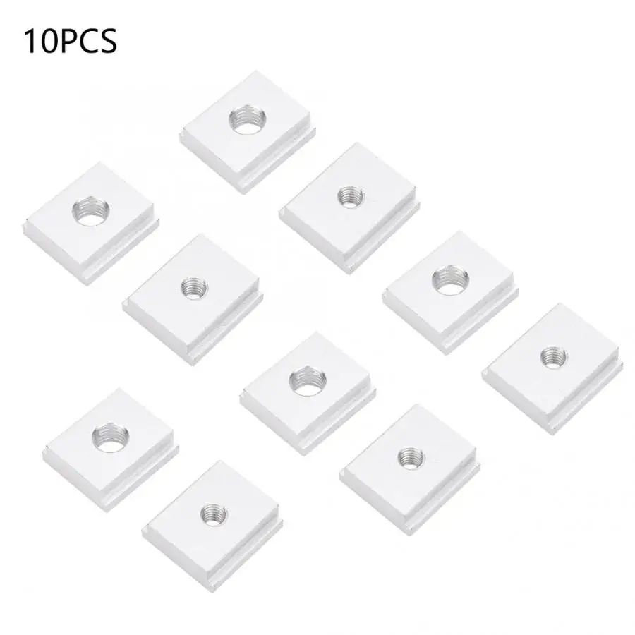 10pcs M6/M8 Aluminum Alloy 25*23*8mm Sliding Block Thread T-Slider for 30/45 Sliding Slot Woodworking
10pcs M6/M8 Aluminum Alloy 25*23*8mm Sliding Block Thread T-Slider for 30/45 Sliding Slot Woodworking