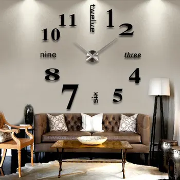 47 inch 3D Analog Wall Clock Modern Home Decoration Mirror Stickers Living Room Diy Acrylic Quartz Needle Watch Stickers
47 inch 3D Analog Wall Clock Modern Home Decoration Mirror Stickers Living Room Diy Acrylic Quartz Needle Watch Stickers