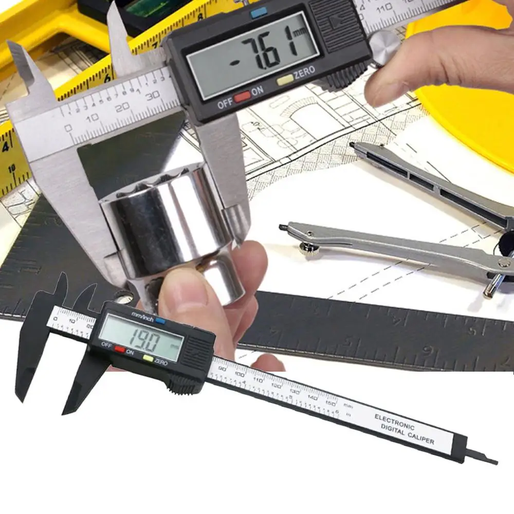 Multi-function Digital Display Vernier Caliper 0-150mm Plastic Digital Display Vernier Caliper Color Card Box Packaging
Multi-function Digital Display Vernier Caliper 0-150mm Plastic Digital Display Vernier Caliper Color Card Box Packaging