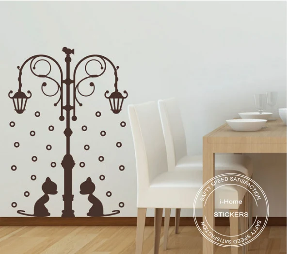 DIY Removable Cats Under Lamp Animal Vinyl Art Wall Stickers Wall Decals Home Decorations Large Size:632x900mm Fast Shipping
DIY Removable Cats Under Lamp Animal Vinyl Art Wall Stickers Wall Decals Home Decorations Large Size:632x900mm Fast Shipping