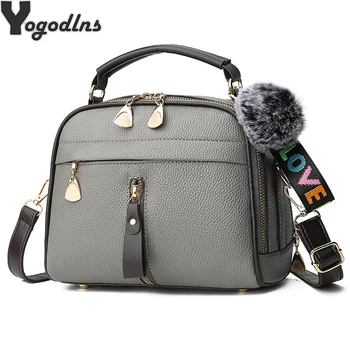 Fashion Women Handbag PU Leather Women Messenger Bag With Ball Toy Female Shoulder Bag Ladies Party Purse solid crossbody Bag
Fashion Women Handbag PU Leather Women Messenger Bag With Ball Toy Female Shoulder Bag Ladies Party Purse solid crossbody Bag
