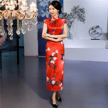 Sexy Long Cheongsam 2019 Summer Vintage Chinese style Dress Fashion Womens Rayon Qipao Slim Party Dresses Button Vestido
Sexy Long Cheongsam 2019 Summer Vintage Chinese style Dress Fashion Womens Rayon Qipao Slim Party Dresses Button Vestido