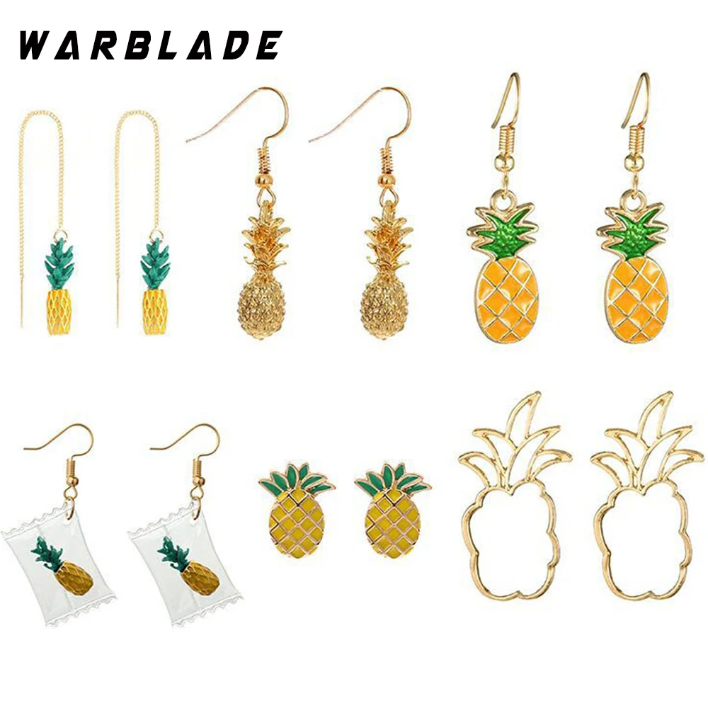 WBL 10pairs Charming Cute Pineapple Stud Earrings Summer Style Gold Hollow Pineapple Earring Big Statement Jewelry For Women
WBL 10pairs Charming Cute Pineapple Stud Earrings Summer Style Gold Hollow Pineapple Earring Big Statement Jewelry For Women