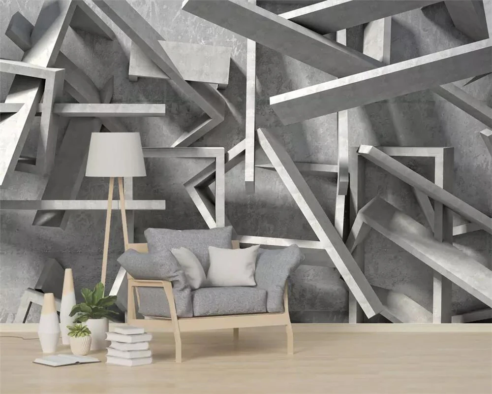 beibehang Custom wallpaper 3D space geometric abstract graphic object future industrial wind decoration background wall
beibehang Custom wallpaper 3D space geometric abstract graphic object future industrial wind decoration background wall
