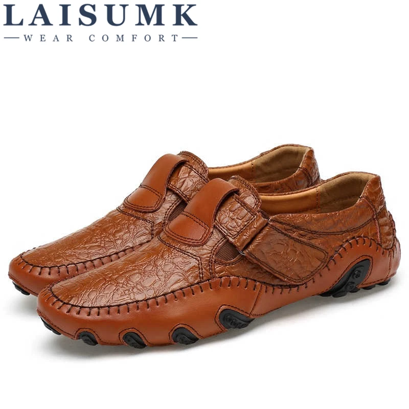 2019 LAISUMK Fashion British Style Men Causal Shoes Genuine Leather Shoes Slip On High Quality Superstar Shoes Breathable
2019 LAISUMK Fashion British Style Men Causal Shoes Genuine Leather Shoes Slip On High Quality Superstar Shoes Breathable
