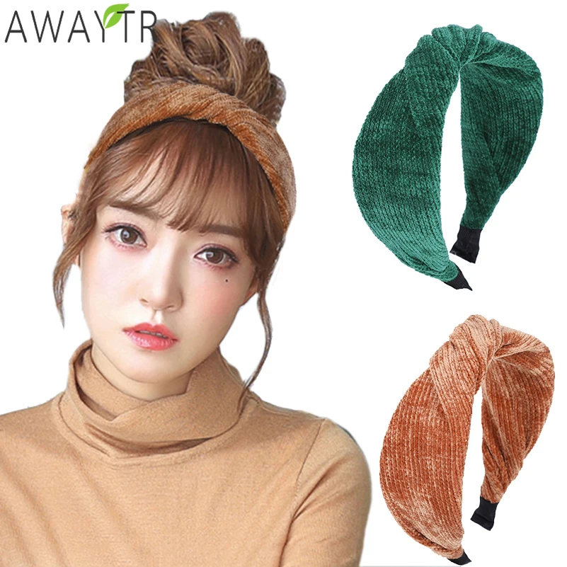AWAYTR Women's Cotton Solid Striped Headbands Wide Side Fashion Headwear Adult Hair Hoop Girl Headband of Women Hair Accessories
AWAYTR Women's Cotton Solid Striped Headbands Wide Side Fashion Headwear Adult Hair Hoop Girl Headband of Women Hair Accessories