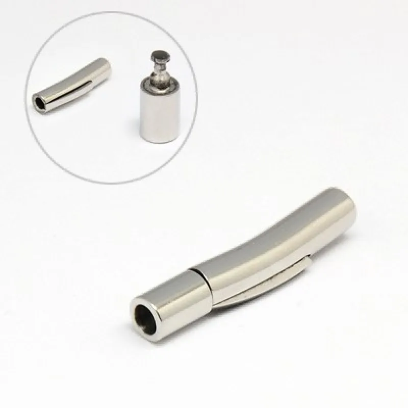 10pcs 3mm Bayonet Push Fermoirs En Cuir Cordes Extrémité Connecteur pour