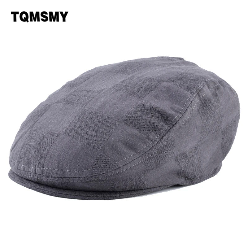 

TQMSMY Summer Casual Unisex Grid Duckbill Caps Men Women Driving Sun Flat Cap Cabbie Newsboy Beret Hat Gatsby Ivy Cap TMC102