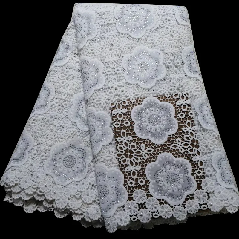 Free shipping (5yards/pc) High quality heavy African cord lace fabric white velvet guipure lace fabric with stones beads CWS97
Free shipping (5yards/pc) High quality heavy African cord lace fabric white velvet guipure lace fabric with stones beads CWS97