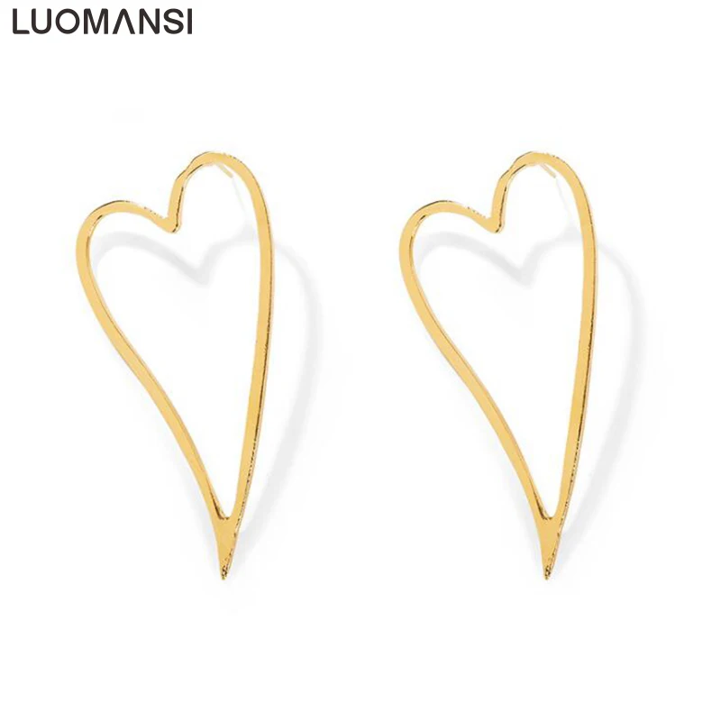 Luomansi Hot Europe And America Temperament Hyperbole Women Earrings Creative Alloy Hollow Heart Statement Earrings Wild Jewelry
Luomansi Hot Europe And America Temperament Hyperbole Women Earrings Creative Alloy Hollow Heart Statement Earrings Wild Jewelry