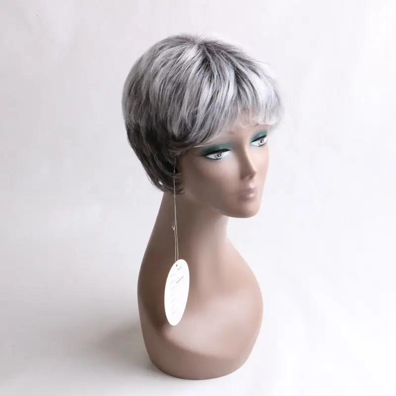 Luxury For Braiding Heat Resistant Fiber 10" Short Ombre Grey Color High Temperature Synthetic Wigs
Luxury For Braiding Heat Resistant Fiber 10" Short Ombre Grey Color High Temperature Synthetic Wigs
