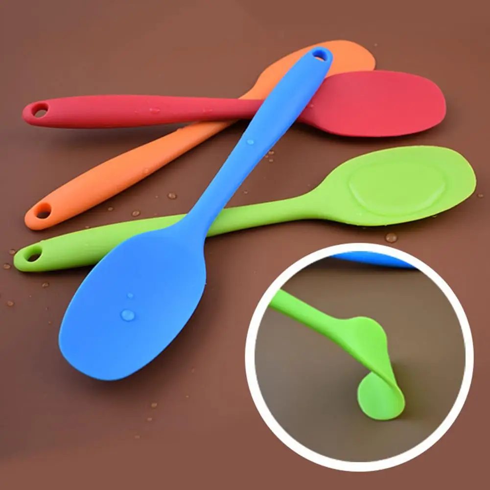 Silicone Spoon Long Handle Spatula Non-stick Scraper Spoon Easy Cleaning Place Kitchen Cooking Utensil
Silicone Spoon Long Handle Spatula Non-stick Scraper Spoon Easy Cleaning Place Kitchen Cooking Utensil