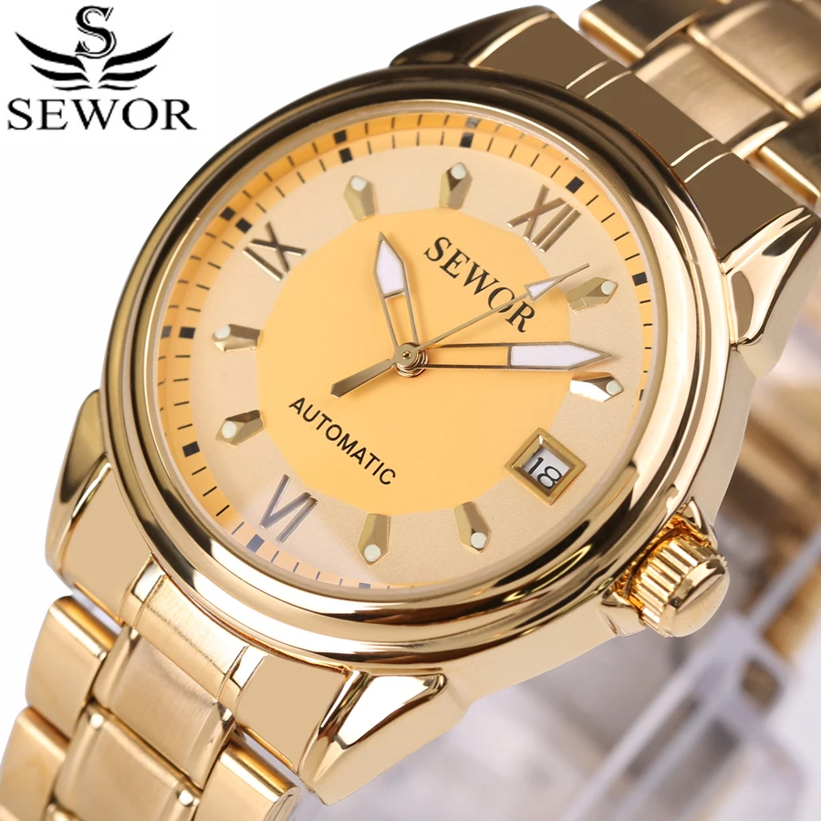 Sewor top brand luxury mechanical watch sport automatic wristwatch relogio business golden series stainless steel mens watches
Sewor top brand luxury mechanical watch sport automatic wristwatch relogio business golden series stainless steel mens watches
