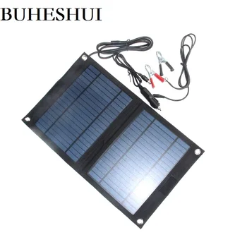 BUHESHUI 18V 12V 12W Portable Solar Panel Charger For 12V Car Boat Motor Battery Charger FreeShipping 
BUHESHUI 18V 12V 12W Portable Solar Panel Charger For 12V Car Boat Motor Battery Charger FreeShipping