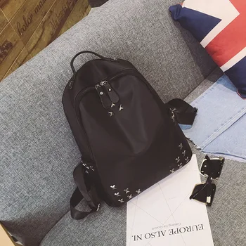 Favocent New Fashion Woman Bakcpack Summer Autumn Nylon Rivet Bag For Teenager School Bag Bagpack Solid Black Bags Street Bag
Favocent New Fashion Woman Bakcpack Summer Autumn Nylon Rivet Bag For Teenager School Bag Bagpack Solid Black Bags Street Bag