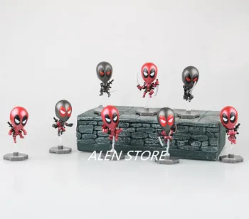 ALEN 8pcs/set Deadpool action figure Cartoon Anime Bobble Head Action Figure PVC toys Collection figures for friends gifts
ALEN 8pcs/set Deadpool action figure Cartoon Anime Bobble Head Action Figure PVC toys Collection figures for friends gifts