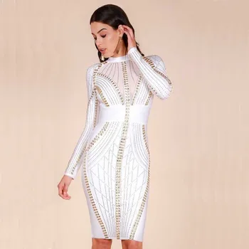 wholesale 2020 New dress black and white Long sleeves Stretch luxury Fashion woman Cocktail party bandage dress (H2025)
wholesale 2020 New dress black and white Long sleeves Stretch luxury Fashion woman Cocktail party bandage dress (H2025)