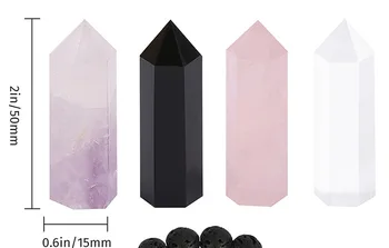 4pcs Quartz Crystal Wand Natural Healing Rock Point Obelisk Reiki Chakra Meditate
4pcs Quartz Crystal Wand Natural Healing Rock Point Obelisk Reiki Chakra Meditate