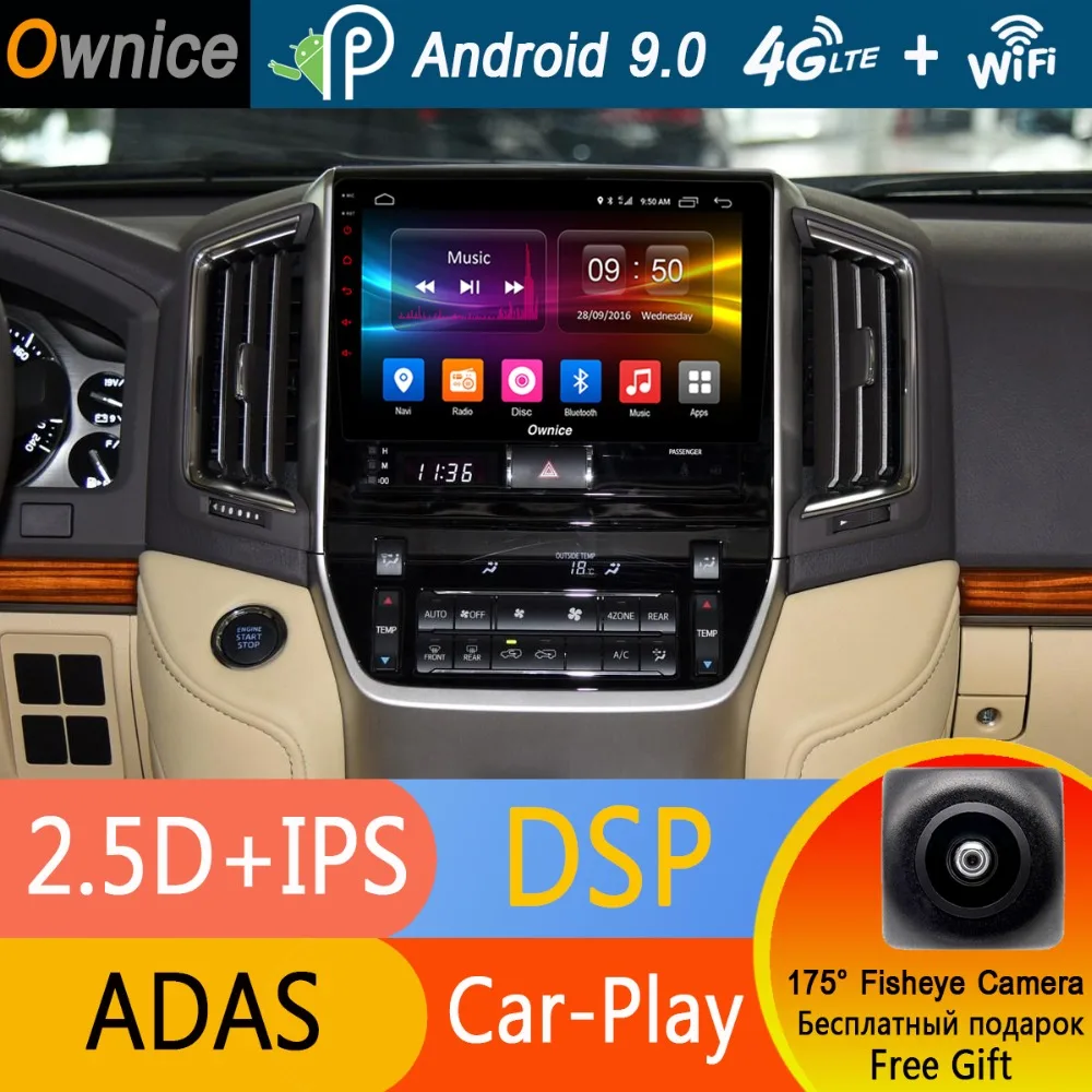 9" IPS Android 9.0 Octa Core Car DVD Player For Toyota Land Cruiser 200 LC200 2016 2017 4GB RAM+32GB ROM GPS Radio DSP CarPlay
9" IPS Android 9.0 Octa Core Car DVD Player For Toyota Land Cruiser 200 LC200 2016 2017 4GB RAM+32GB ROM GPS Radio DSP CarPlay