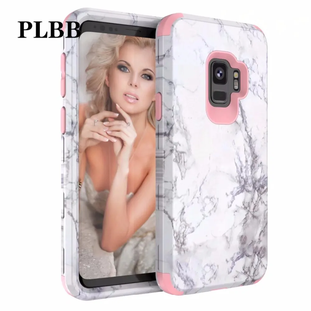 PLBB Marble Heavy Duty Shockproof Phone Case For Samsung Galaxy S9 Plus Note 8 S9 Soft Silicone+PC Hybrid Armor Full Body Cover
PLBB Marble Heavy Duty Shockproof Phone Case For Samsung Galaxy S9 Plus Note 8 S9 Soft Silicone+PC Hybrid Armor Full Body Cover
