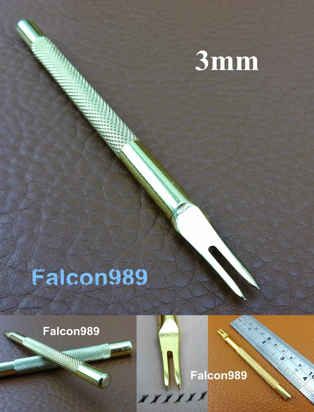1pc 3mm 2 Prongs Leather Craft Sewing Stitching Diamond Lacing Chisel Pricking Iron Punch Tool Carving Stamping Knife Cutter Awl
1pc 3mm 2 Prongs Leather Craft Sewing Stitching Diamond Lacing Chisel Pricking Iron Punch Tool Carving Stamping Knife Cutter Awl