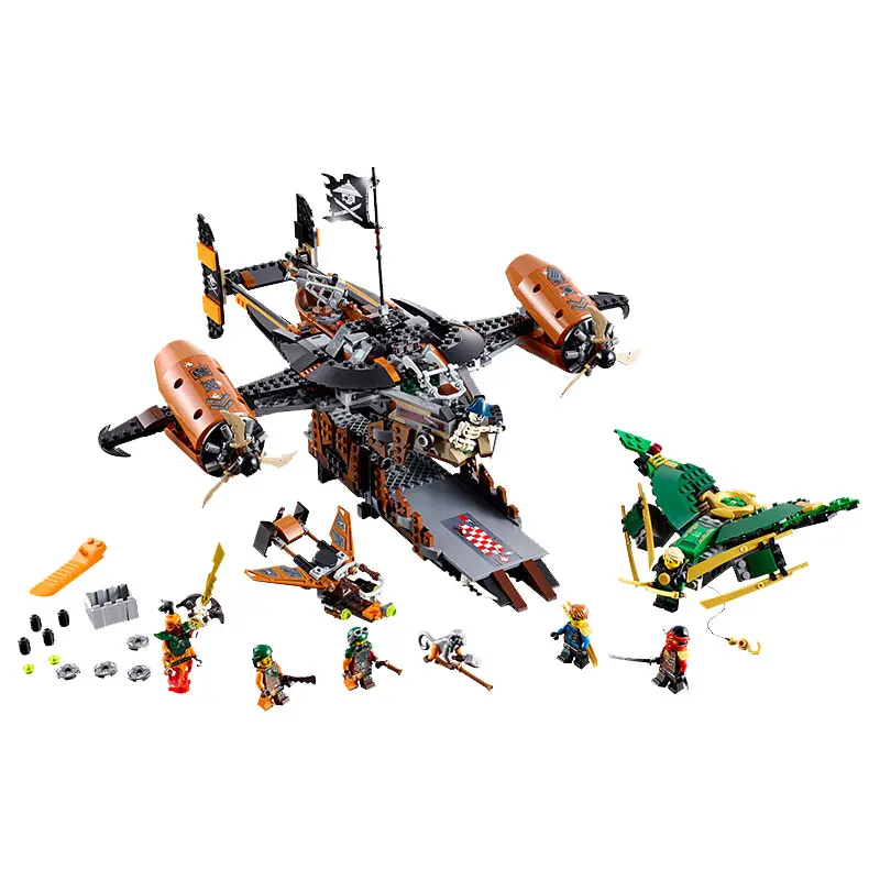 BLOCK Ninja 06028 Ninja Flying Pirates Fortress Marvel Building Blocks Toys Model Children Compatible With Legoing 808pcs
BLOCK Ninja 06028 Ninja Flying Pirates Fortress Marvel Building Blocks Toys Model Children Compatible With Legoing 808pcs