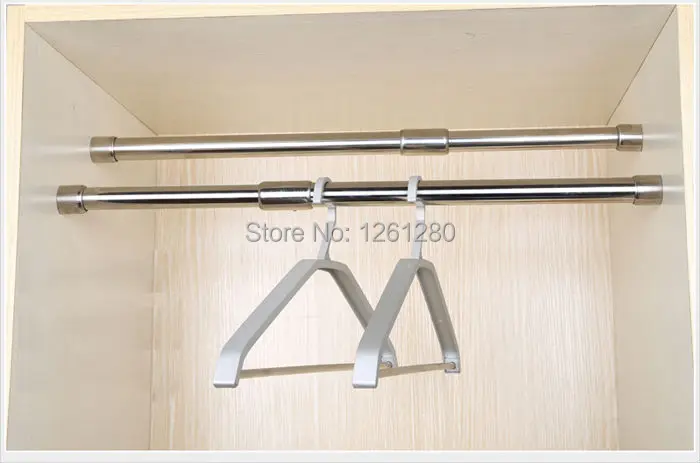 42-68cm hanger furniture hardware Stainless steel pipe wardrobe clothes rail thick adjustable clothes rod with flange base
42-68cm hanger furniture hardware Stainless steel pipe wardrobe clothes rail thick adjustable clothes rod with flange base