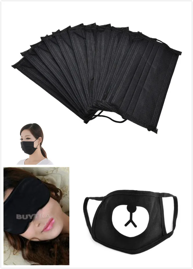 3styles 1pc /10pcs Korean Cotton Mouth Face Mask Unisex Black Cute Bear Respirator for Cycling Anti-Dust Black
3styles 1pc /10pcs Korean Cotton Mouth Face Mask Unisex Black Cute Bear Respirator for Cycling Anti-Dust Black