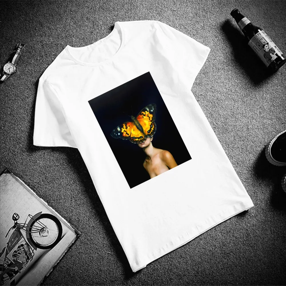 Skipoem Funny Tshirt Birds Butterfly Feather Women Cotton O Neck T Shirt Plus Size Short Sleeve Brand Female T-Shirt Femme
Skipoem Funny Tshirt Birds Butterfly Feather Women Cotton O Neck T Shirt Plus Size Short Sleeve Brand Female T-Shirt Femme