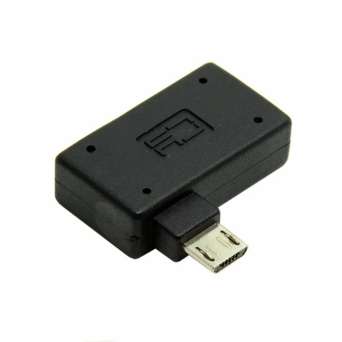 90 градусов ультра плоский левый Угловой Micro USB 2 0 хост-адаптер OTG для планшета MicroUSB