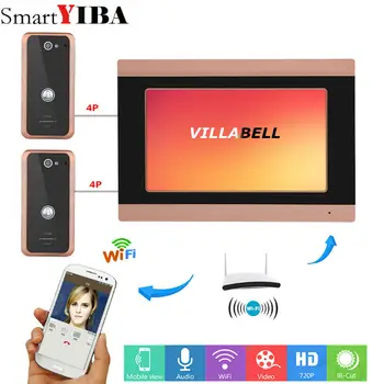 SmartYIBA 7inch Wired Wifi Video Door Phone Doorbell Intercom Entry System with 2 Wired Camera Night Vision,Support Remote
SmartYIBA 7inch Wired Wifi Video Door Phone Doorbell Intercom Entry System with 2 Wired Camera Night Vision,Support Remote