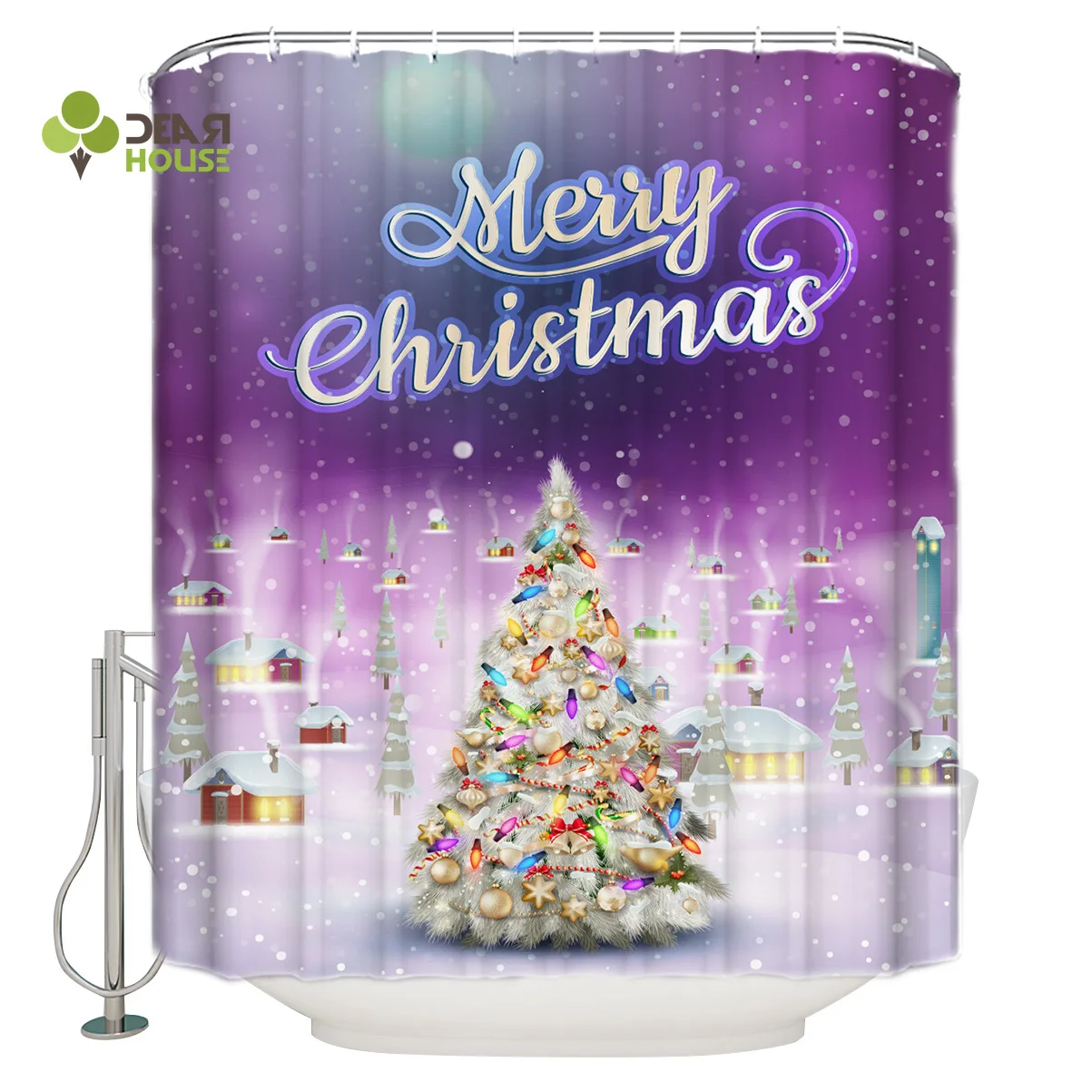DEARHOUSE Shower Curtain Purple Merry Christams Tree Shower Curtain Bathroom Curtain Home Decoration
DEARHOUSE Shower Curtain Purple Merry Christams Tree Shower Curtain Bathroom Curtain Home Decoration