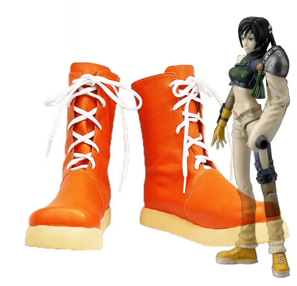 Обувь для косплея Yuffie Kisaragi, обувь для косплея окончательной фантазии VII FF7 Yuffie Kisaragi, обувь для косплея оранжевого цвета на заказ
Обувь для косплея Yuffie Kisaragi, обувь для косплея окончательной фантазии VII FF7 Yuffie Kisaragi, обувь для косплея оранжевого цвета на заказ